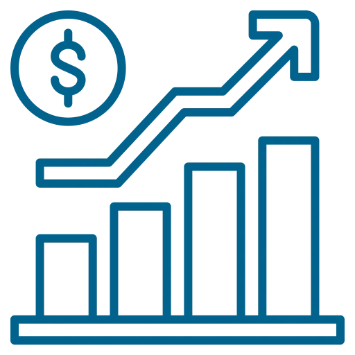 Financial performance icon